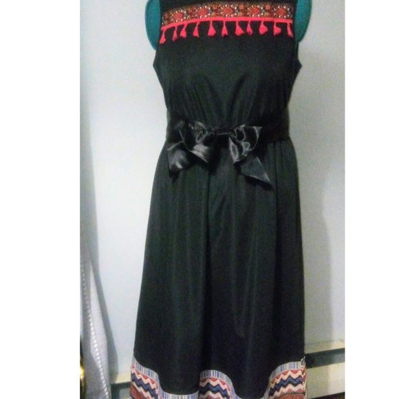 SHEIN Embroidered Sleeveless Maxi Dress Sz XL - Picture 12 of 13